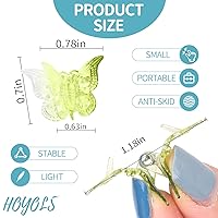 Vista 2 de Hoyols Pinzas de mariposa para adolescentes y adultos, accesorios de mariposas de los años 90 para mujeres, lindo clip de garra para el cabello