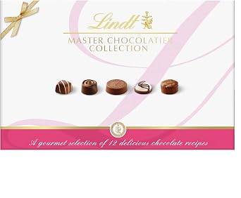 Lindt Master Chocolatier Collection   470g Extra Large Gift Box   Chocolate Assortment   46 Milk, Dark & White Pralines