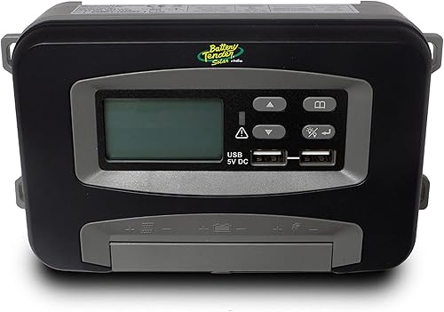 Battery Tender Controlador de carga solar MPPT de 30 amperios con pantalla LCD para uso con baterías de plomo ácido de 12 voltios24 voltios, AGM,