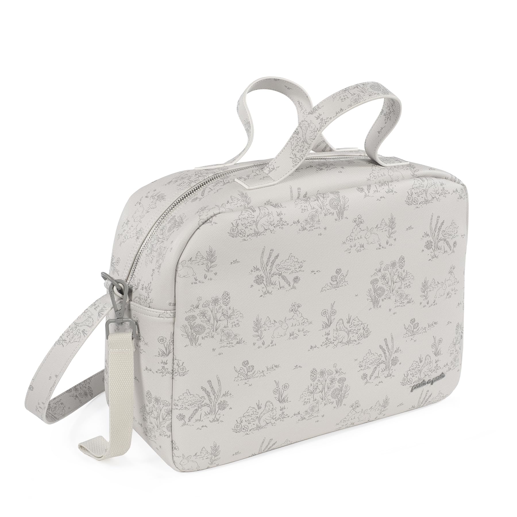 Bolsa canastilla Pasito a Pasito Toile de Jouy - Cream