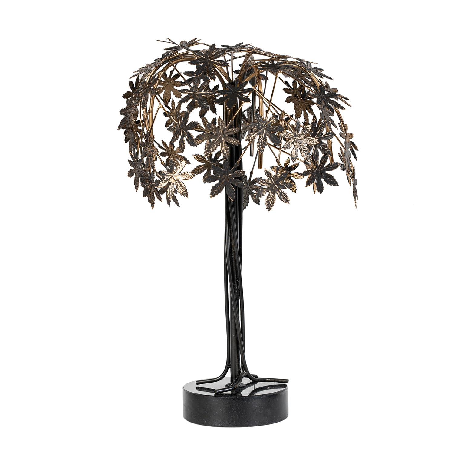 Arbre en métal vieilli noir 22x22x32 cm pour décoration intérieure moderne