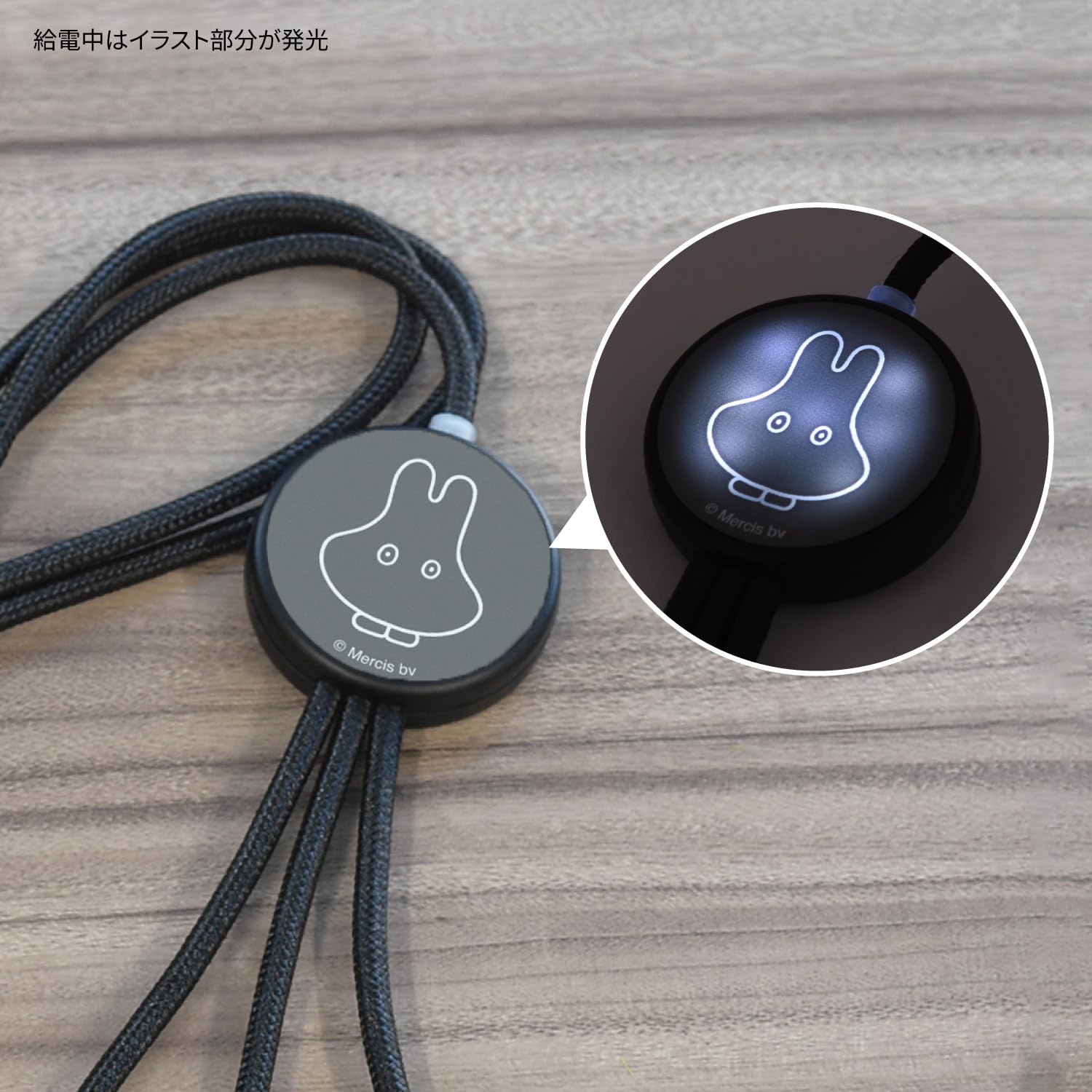 グルマンディーズ(Gourmandise) Gourmandies Miffy Flash Multi Charging Cable Ghost Play MF-472C