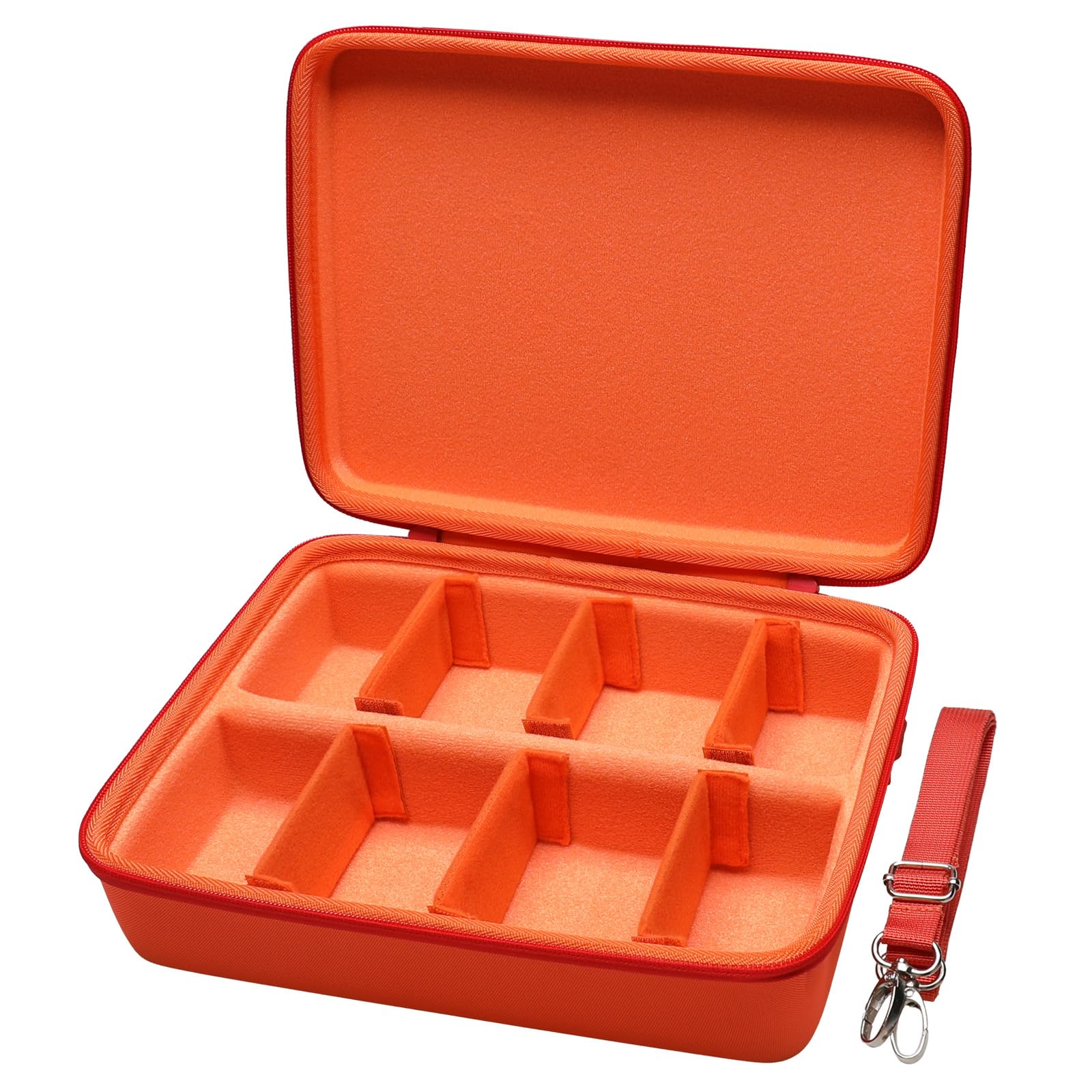 LTGEM game card travel case,compatibility Taco Cat Goat Cheese Pizza/SKYJO/UNO/playing card Against Humanity and other game cards,This card box can hold 2500+game cards (Orange)