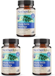 Motherlove More Milk Moringa (135 Liquid caps) Moringa-Based Lactation Supplement to Support Breast Milk Supply—Non-GMO, Organic Herbs, Vegan, Kosher