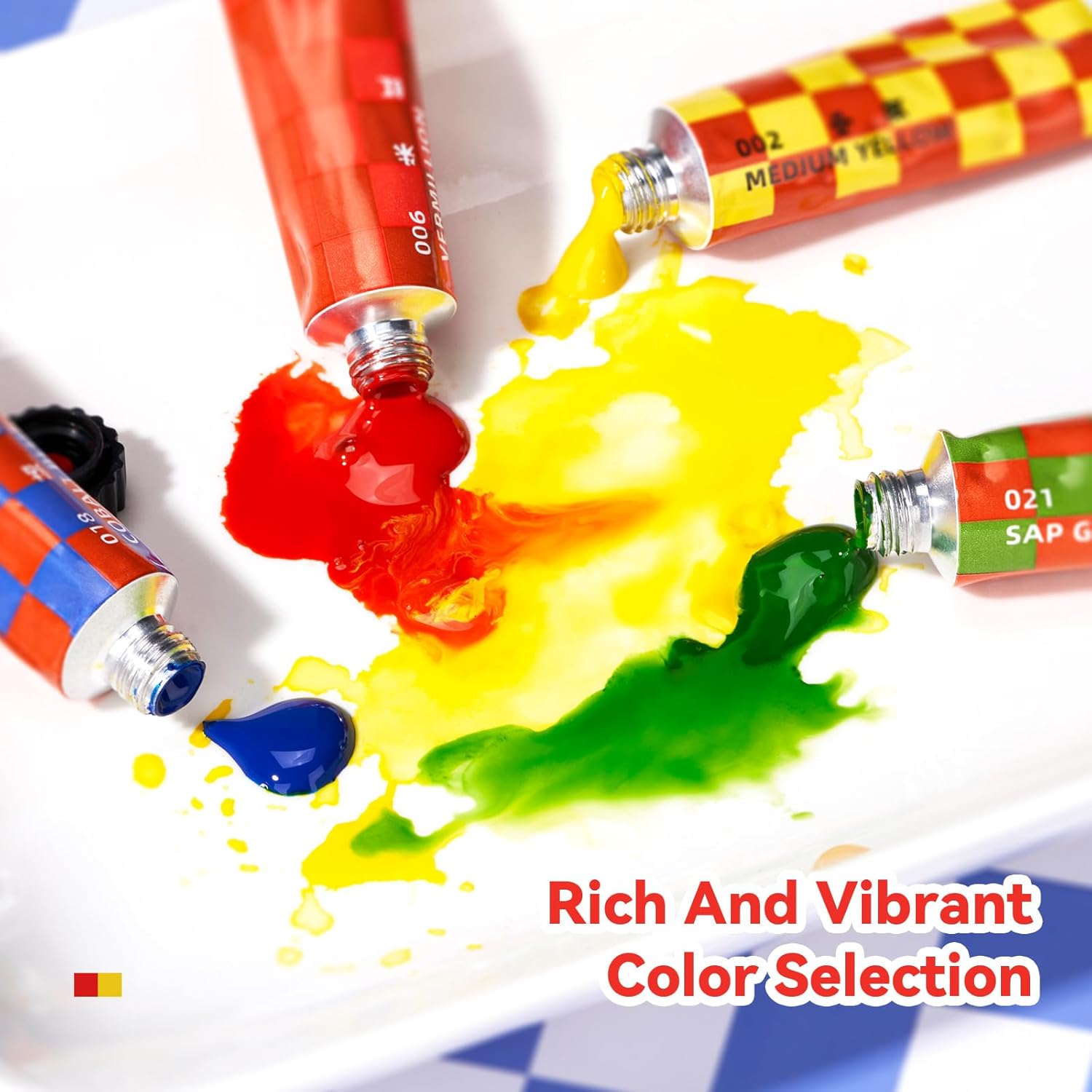 Watercolor Paint Set, 24 Colors x 12ml Watercolor Paint Tubes, Vibrant and Pure Colors, High Transparency Water Color Paint, Suitable for Students and Beginners