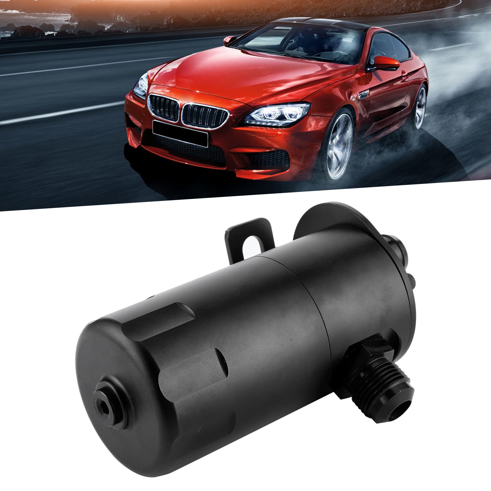 Uniwersalny 500 Ml Pojemnik na ze Stopu Aluminium Pojemnik na ze Stopu Aluminium Odpowietrznik AN10 Zbiornik na Zbiornik 5/8 Portów