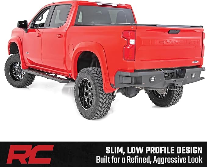 Estribos Rough Country BA2 para Chevy Silverado y GMC Sierra 2019-2026 miniatura 4
