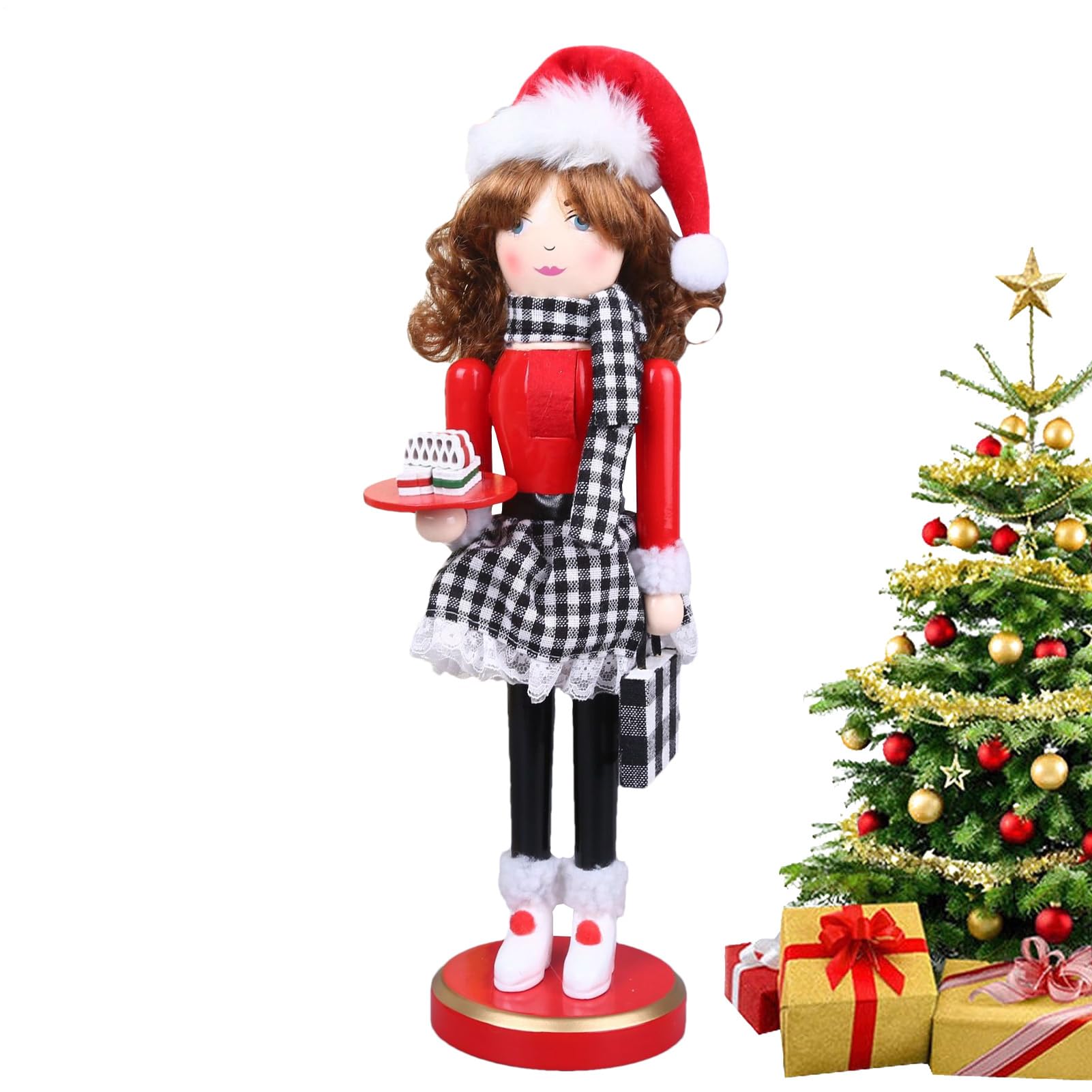 Ornement de table Casse-noisette figurine de Noël pour étagère