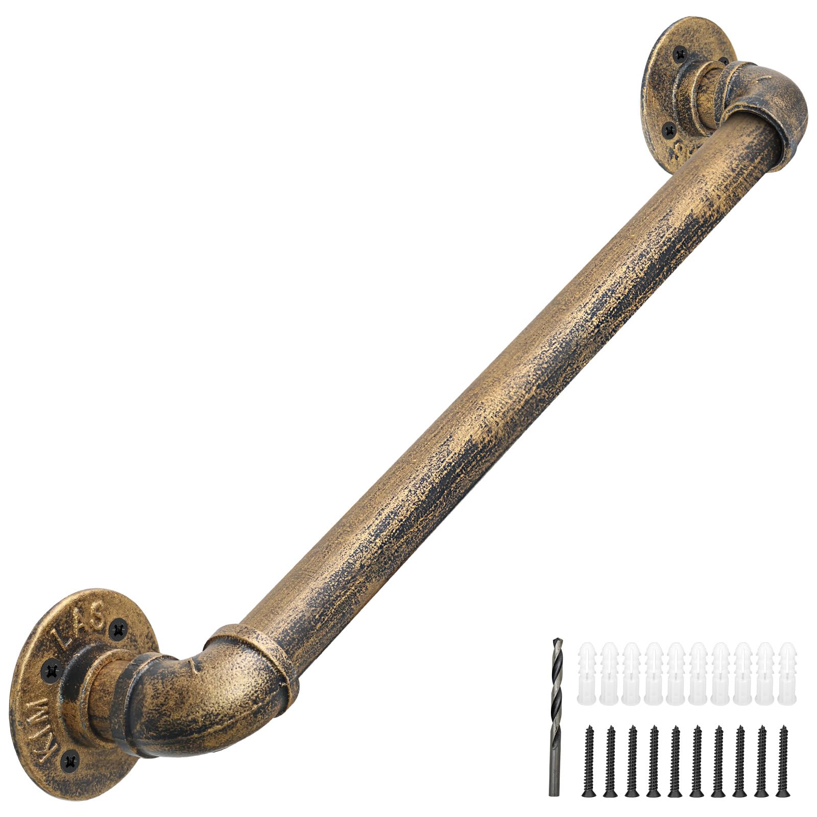 Wall Handrail 3FT/90CM,Industrial Staircase Railing 1.25 Inch Tube Diameter