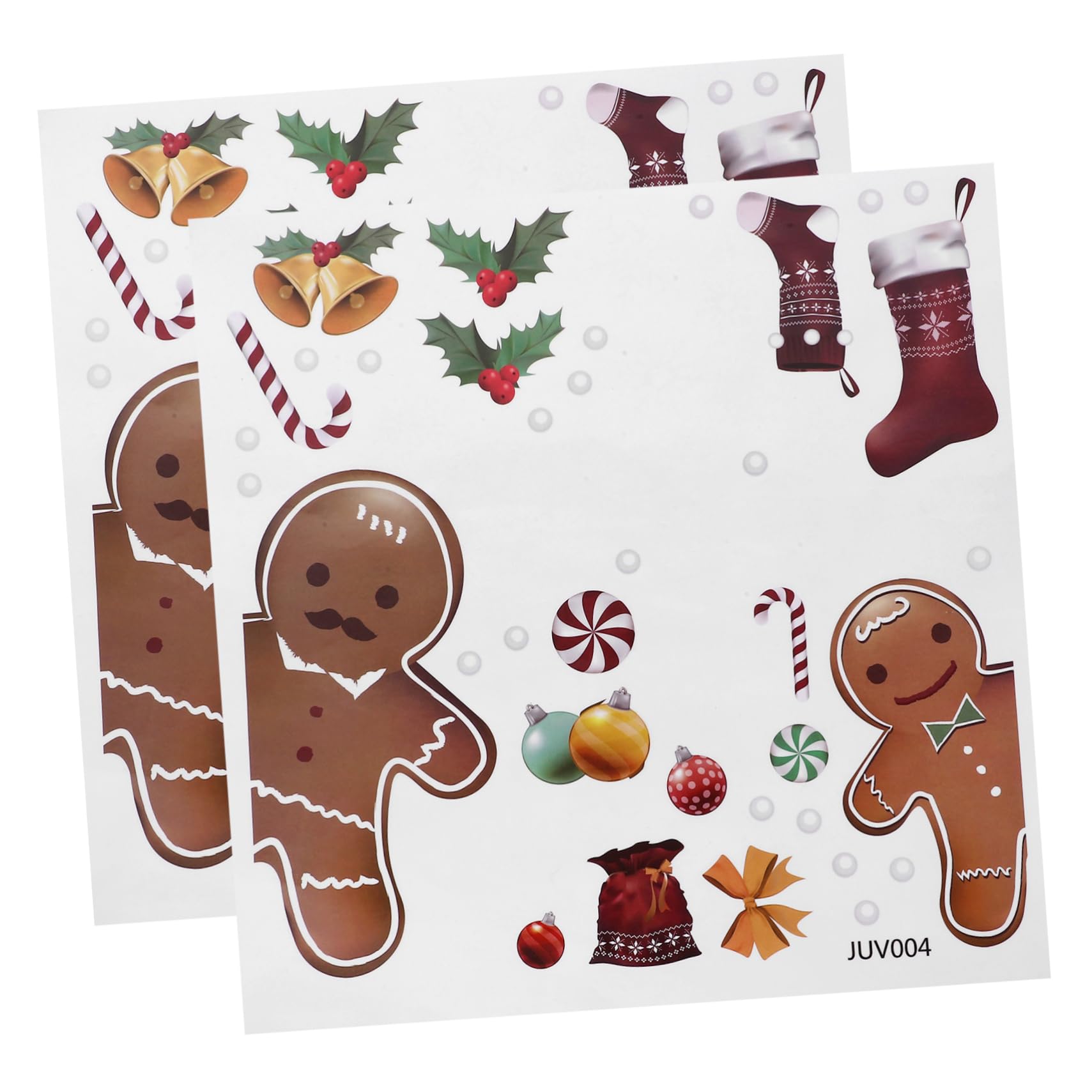 Cabilock 3 Juegos Pegatina Exterior Guirnalda Muro Decoración Dormitorio Navideños Calcomanías De Ventana De Pared De Navidad La Navidad Se Aferra De Polivinilo 2 Hojas * 3