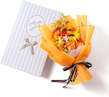 Amazon ソープフラワー母の日のプレゼント人気 花束 Ledライト付き ギフト 枯れない花 ギフトボックス 袋付 バラと造花 誕生日プレゼント 記念日 お祝い インテリア サプライズ 石鹼花 花束 オンライン通販