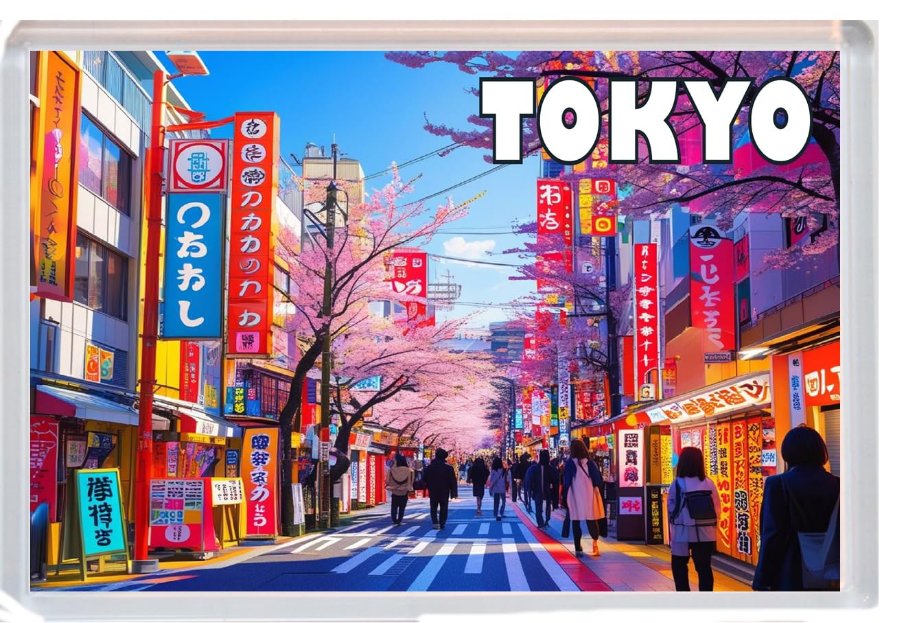 Tokyo - Japan - Jumbo Artistic Fridge Magnet 96 x 67mm