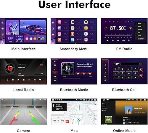 Miniatura 5 de 1+32G Android 13 Estéreo de coche doble DIN para ChevroletGMCBuick con pantalla táctil de 10.1 pulgadas Radio incorporado Carplay inalámbricoAndroid