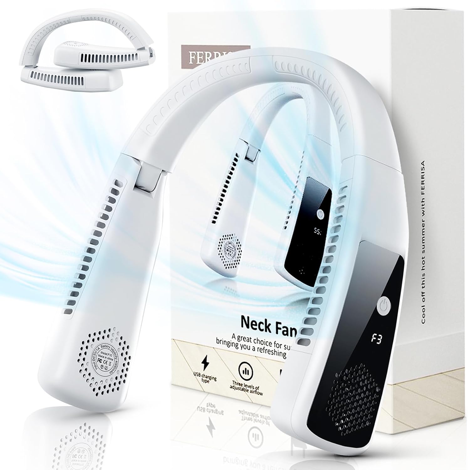 FERRISA 2023 New Portable Neck Fan Freedom Personal Neck