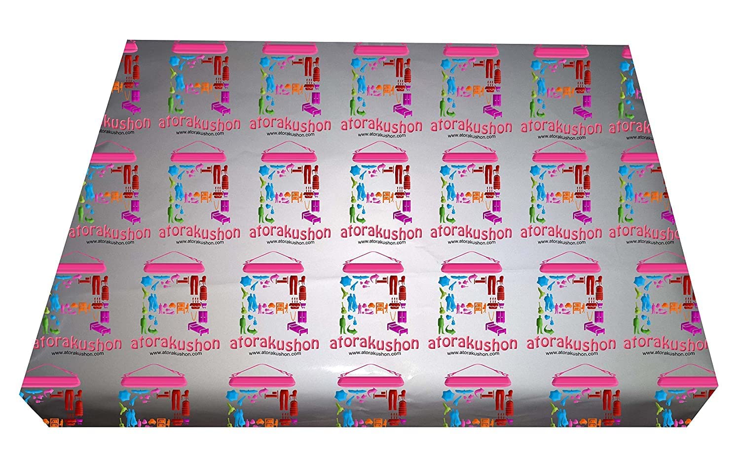 atorakushon Set of 8 Fabric Foldable Garments Saree Blouse Covers Closet Organizer Clothing Storage Bags with Clear Window