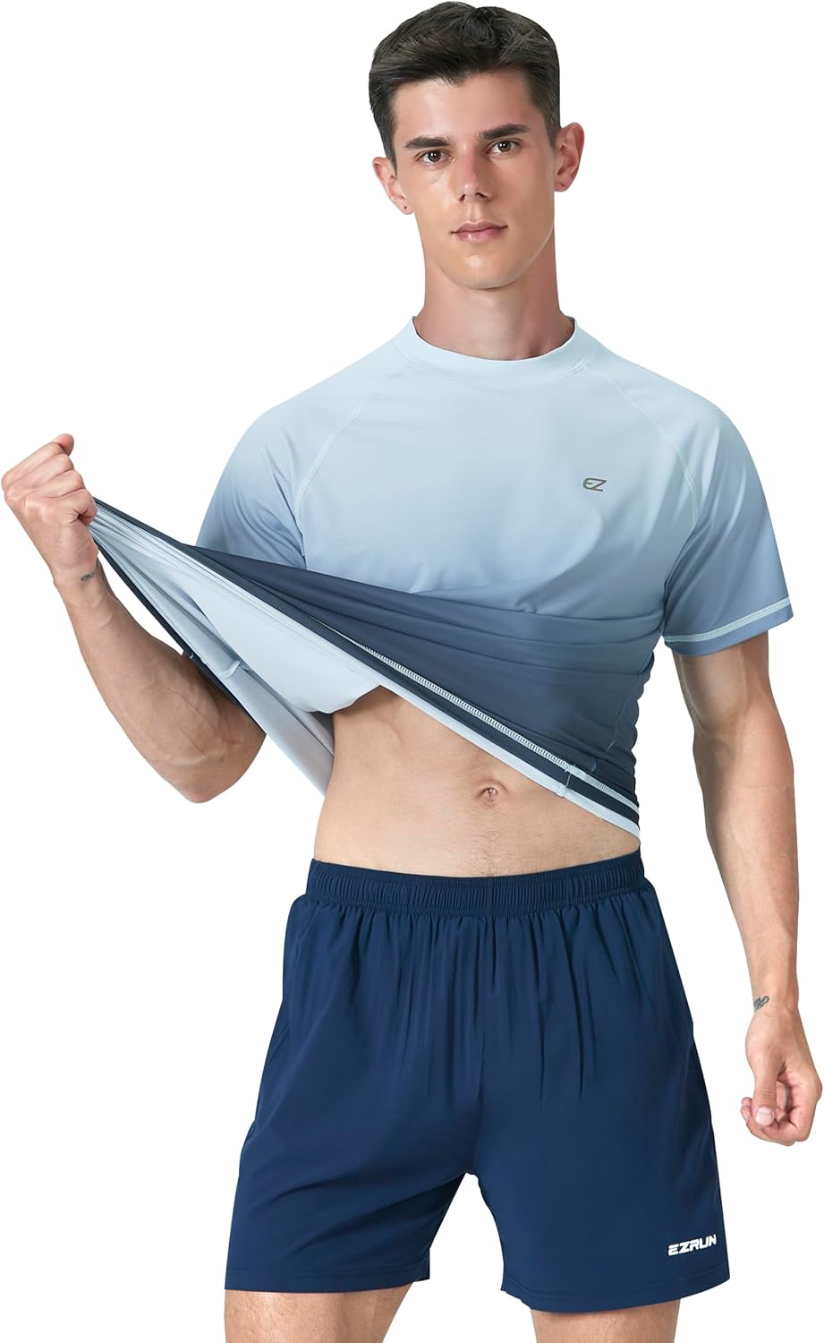 Men's Swim Shirts Rash Guard UPF 50+ UV Sun Protection T-Shirt Quick Dry Fishing Beach T Shirts - Image 4