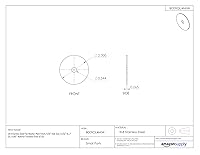 Vista 2 de 18-8 roldana de acero inoxidable, acabado plano, pulgadas, 10