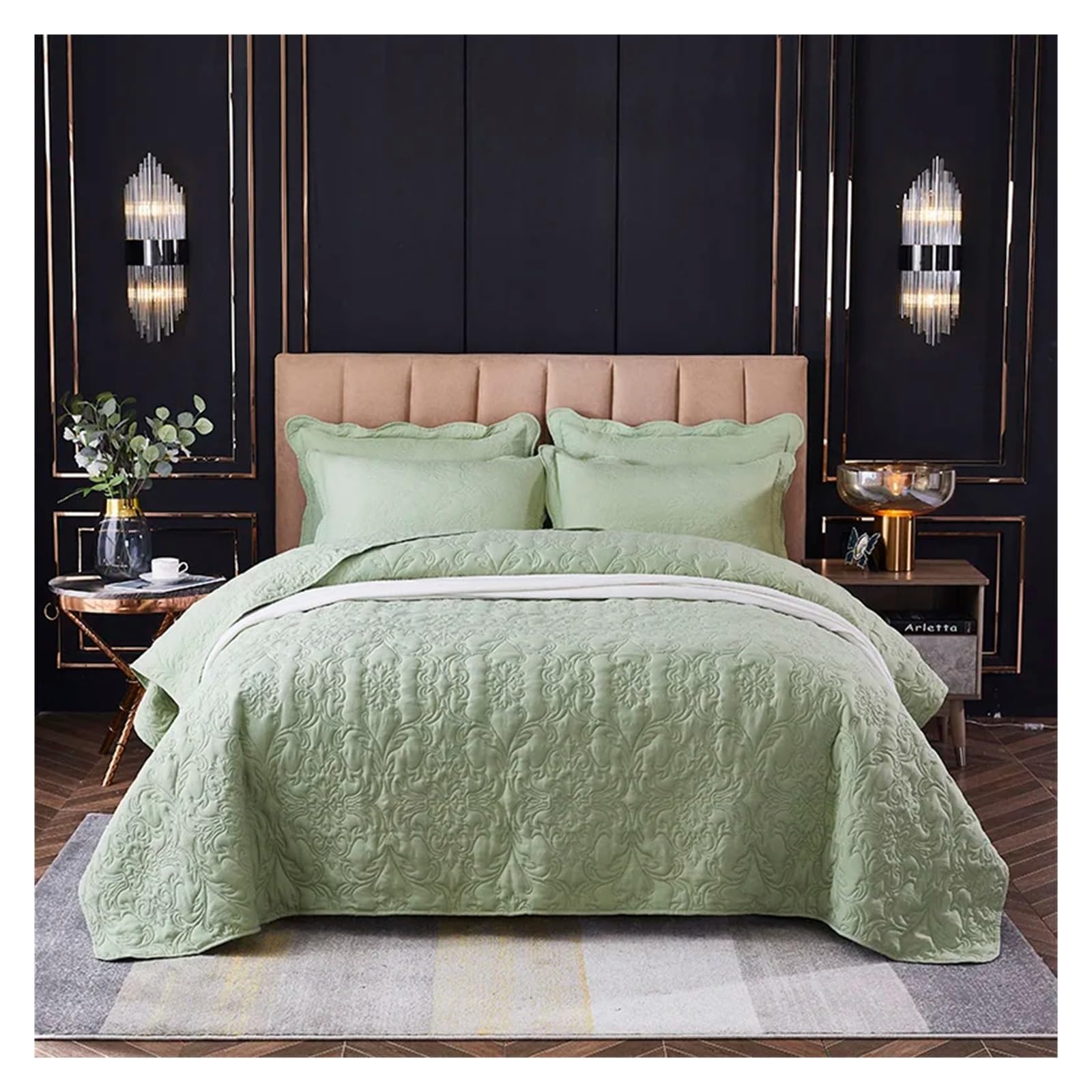 ADovz Morbido copriletto sul letto Plaid Stitch coperta biancheria da letto in microfibra copriletti matrimoniali Compatible with copriletto Lenzuola coprimaterasso,Lenzuola