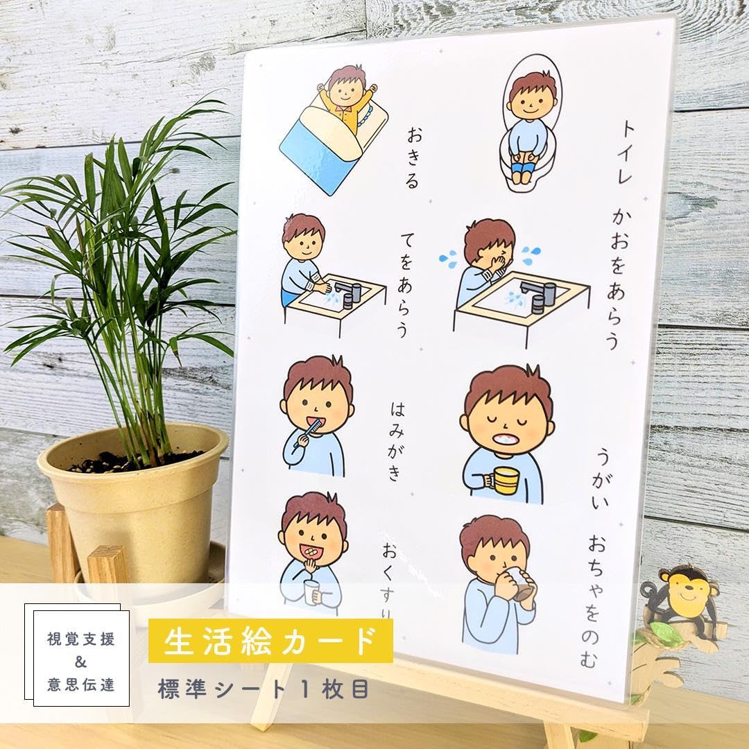 にしこ園生活絵カード 男の子用　視覚支援 発達障害 療育 自閉症 幼稚園 園生活絵カード 男の子用 視覚支援 発達障害 自閉症 保育教材