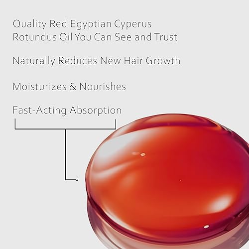 Miniatura 5 de Egyptian Cyperus Rotundus - Suero de depilación totalmente natural  Aceite concentrado de Saad rojo puro  Inhibidor del crecimiento del cabello