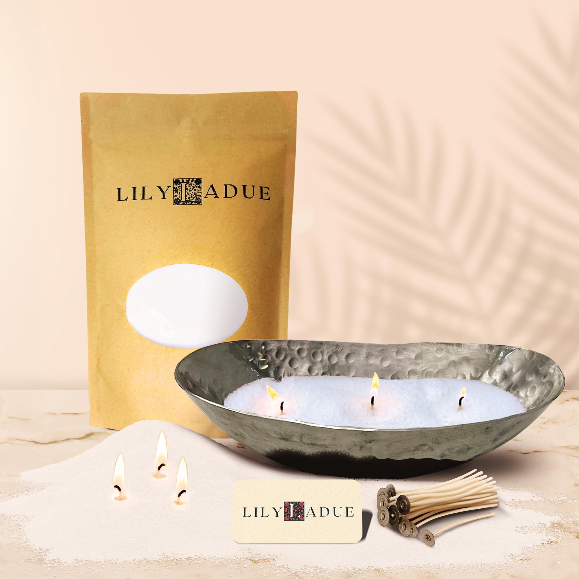 Amazon.com: LILY LADUE Sand Candle Kit - 1Lb/16Oz Pearled Candles