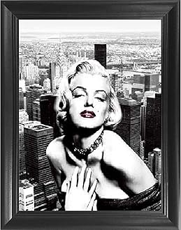 Marilyn Monroe New York 3D Poster Wall Art Decor Framed Print | 14.5x18.5 | Lenticular Posters & Pictures | Memorabilia Gifts for Guys & Girls Bedroom | Celebrity Vintage Room Picture & Decorations