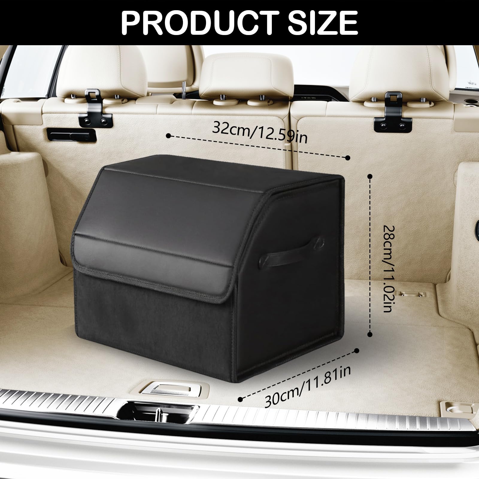Organizer Per Bagagliaio, Organizer Per Auto Impermeabile Scatola Portaoggetti Pieghevole Per Accessori Auto con Scomparti Per Organizzare Auto Viaggi All'aperto Campeggio