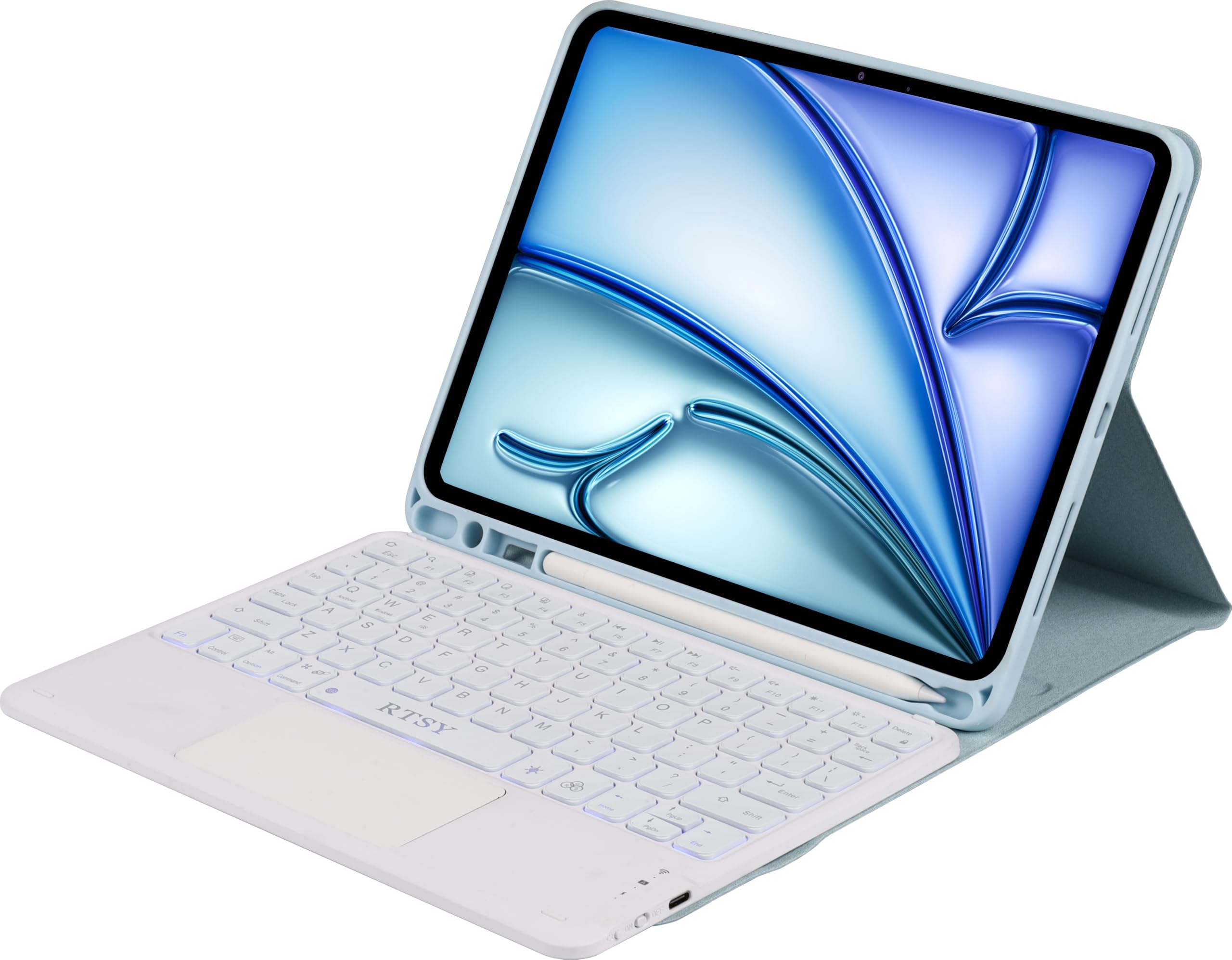 RTSY Keyboard case for iPad Air 11 (M3/M2, 2025/2024), Pro 11 (4th