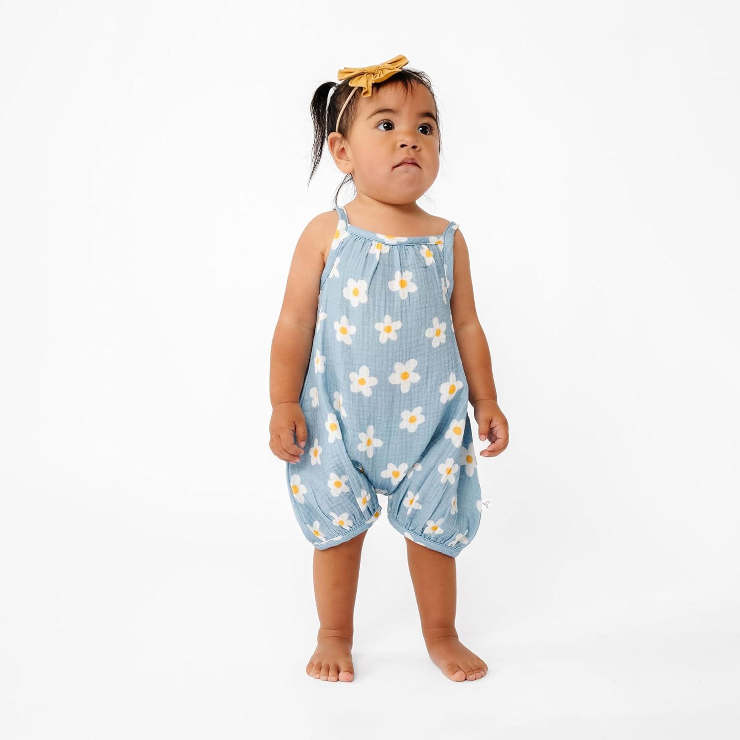 Copper Pearl Baby Bubble Romper: Premium Cotton Summer Romper for Babies and Toddlers, Soft, Breezy, Gender Neutral Baby Clothes – Easy-On Baby Romper for Quick Changes, Della, 6-12m