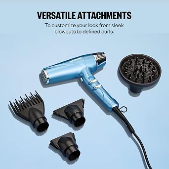BabylissPRO Nano Titanium Hair Dryer, Professional 1875-Watt Blow Dryer, Lightweight, Ionic Technology Dries Hair Faster with Less Frizz