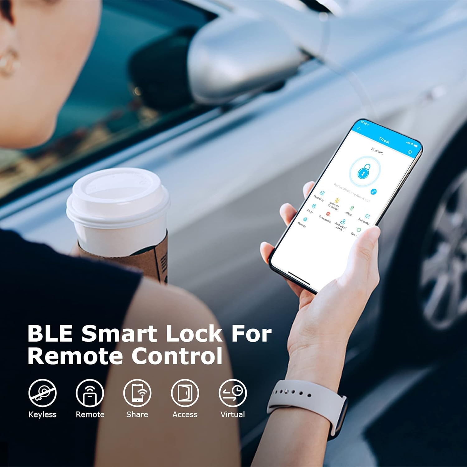 TTLock App interface for remote control of smart locks