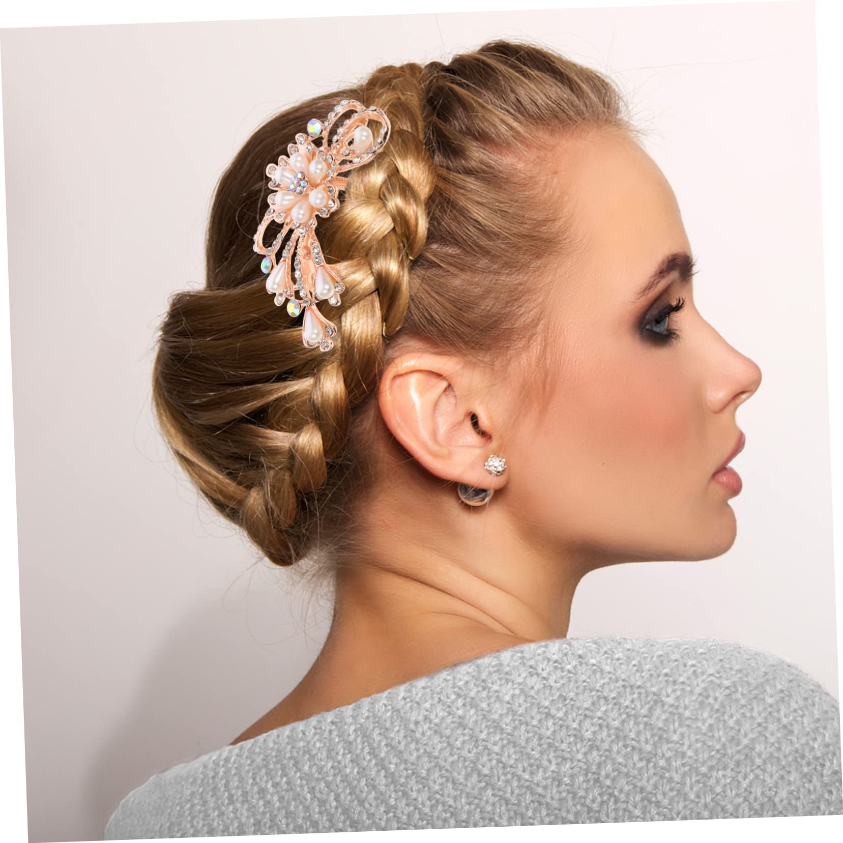 Healeved 4 Set Di Splendidi Pettini Per Con Fermaglio Per Strass Semplici Ed Eleganti Per Occasioni Nuziali E Di Nozze 2 Pezzi * 4