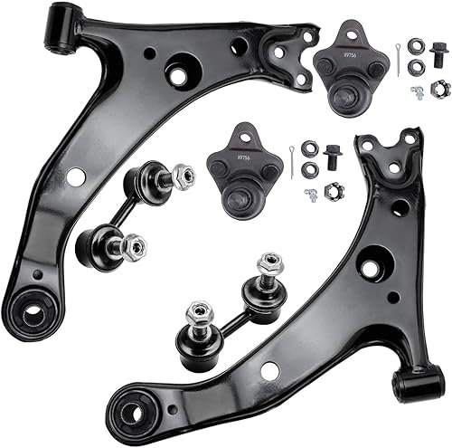 Miniatura 102 de Detroit Axle - Kit de suspensión delantera RWD para Chrysler 300 Dodge Charger Challenger Magnum 2 brazos de control superior con rótulas 2 rótulas