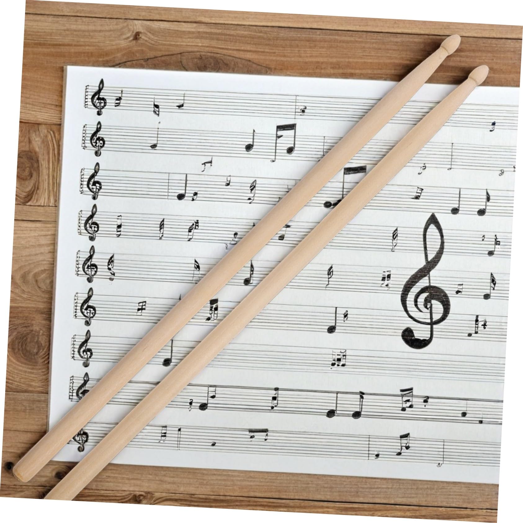 12 Pares Baquetas Batería de Madera con Punta de Madera Agarre Cómodo Equilibrio para Principiantes y Profesionales Versátiles para Jazz Rock Práctica y Bandas