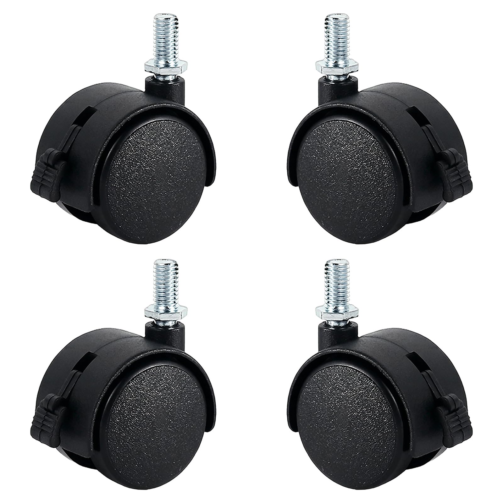 CUNZJIA 4Pcs Small Quiet Swivels Casters Moving Furniture Casters Pulleys 360 Degree Rotation Swivels Castors Easyly Install