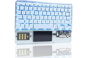 7-Color Backlit Wireless Keyboard with Touchpad
