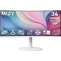 MSI Modern MD342CQPW Monitor 34" UWQHD Curvo 1500R - Pannello VA (3440 x 1440)