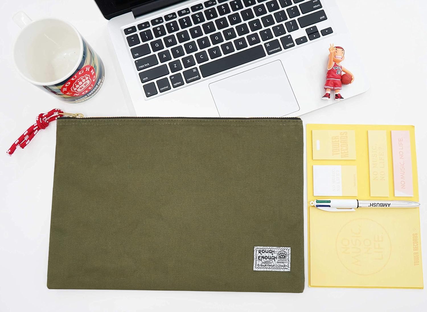 Rough Enough Important Document Organizer Safe File Folder Bag Holder Letter Size with Zipper for Office School College Teacher Art Supplies Canvas - Image 9