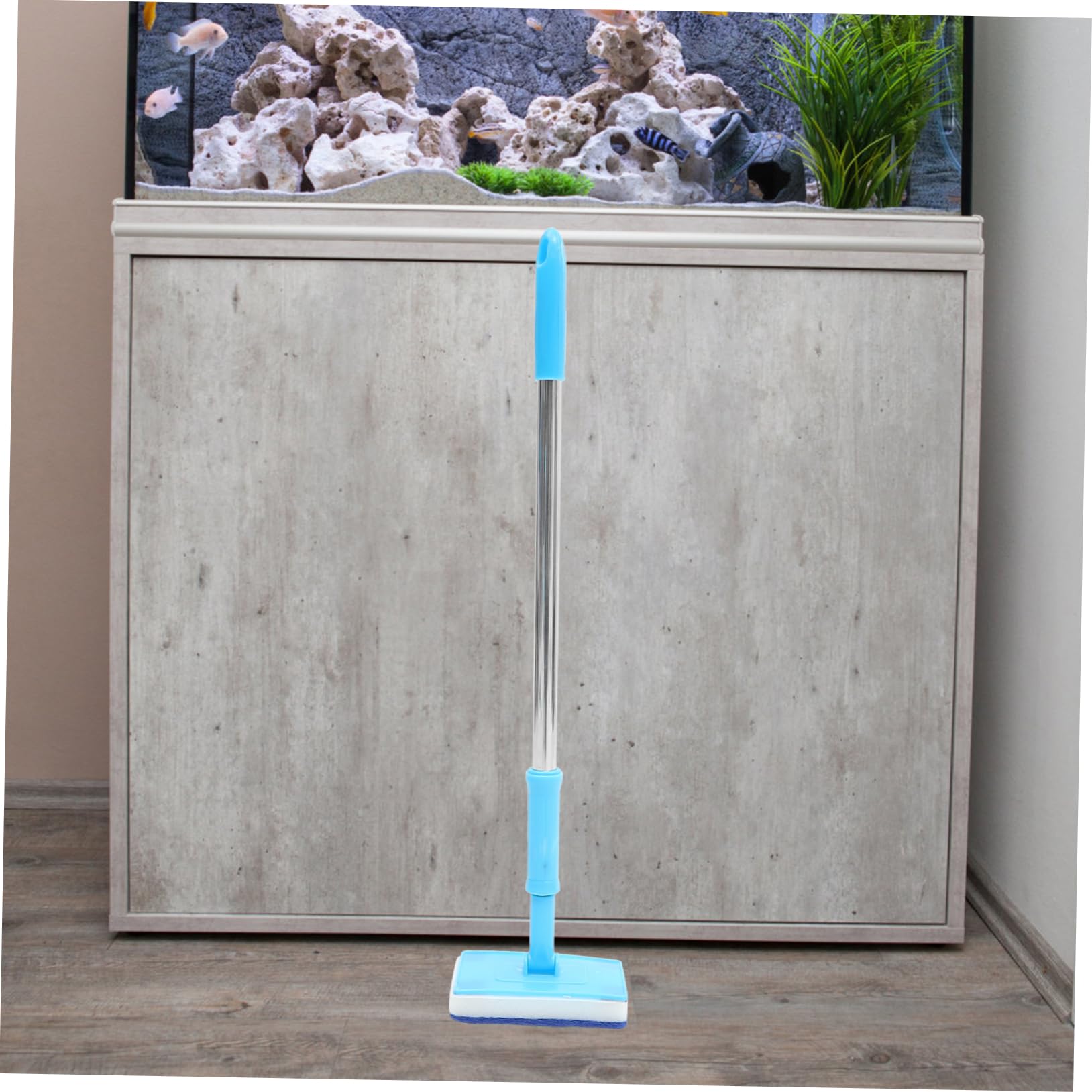 Didiseaon 2 Piezas raspador de de Acuario Cepillo para Limpieza de peceras Cepillo para pecera Cepillo para Limpieza de Cristales de acuarios eliminación de Cepillo de Limpieza