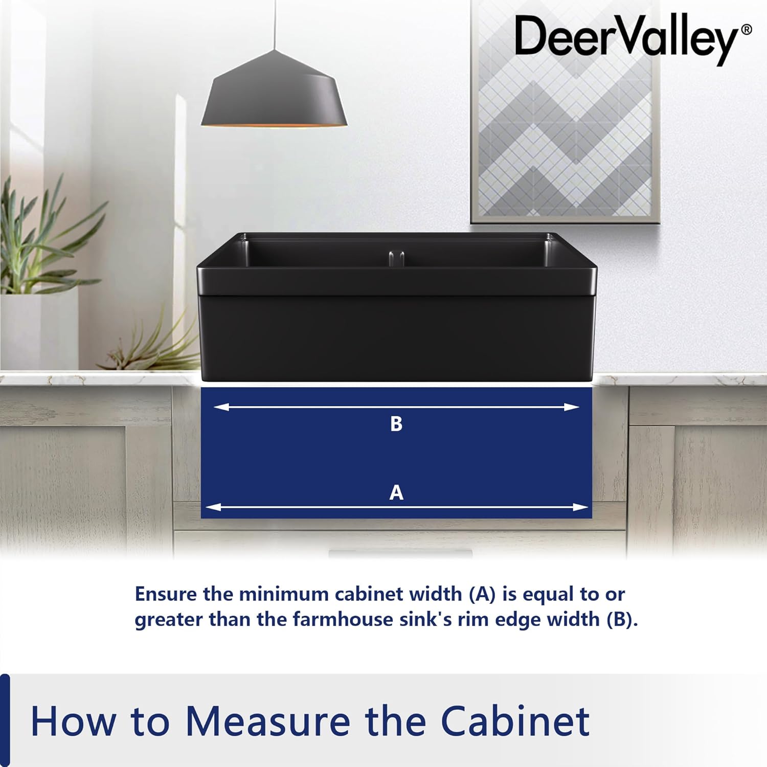 DeerValley 33 inch Workstation Kitchen Sink, Black Fireclay Farmhouse Sink, Double Bowl Apron Front Deep Drop-in Undermount Sink with Workstation Accessories