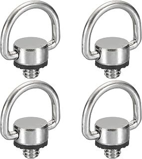 4Pcs D Ring Camera Neck Strap Screw Holder 1/4" Thread