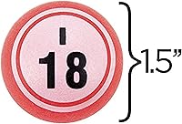 Vista 5 de 75 bolas de bingo multicolor de 1.5 pulgadas, bolas de plástico para jaulas de bingo y rifas, compatibles con jaulas de la mayoría