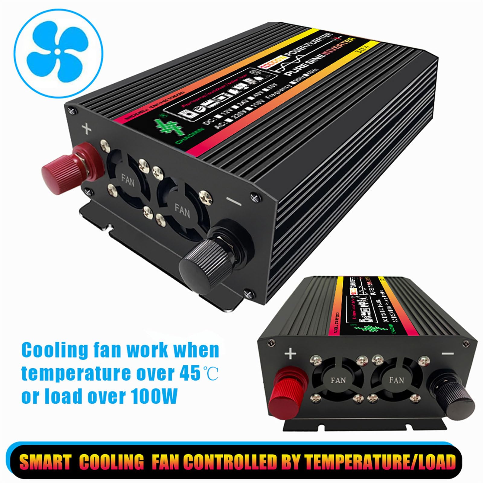 Kit inverter a onda sinusoidale pura off-grid da 10000 W con pannello solare da 18 W e controller LCD doppio da 30 A