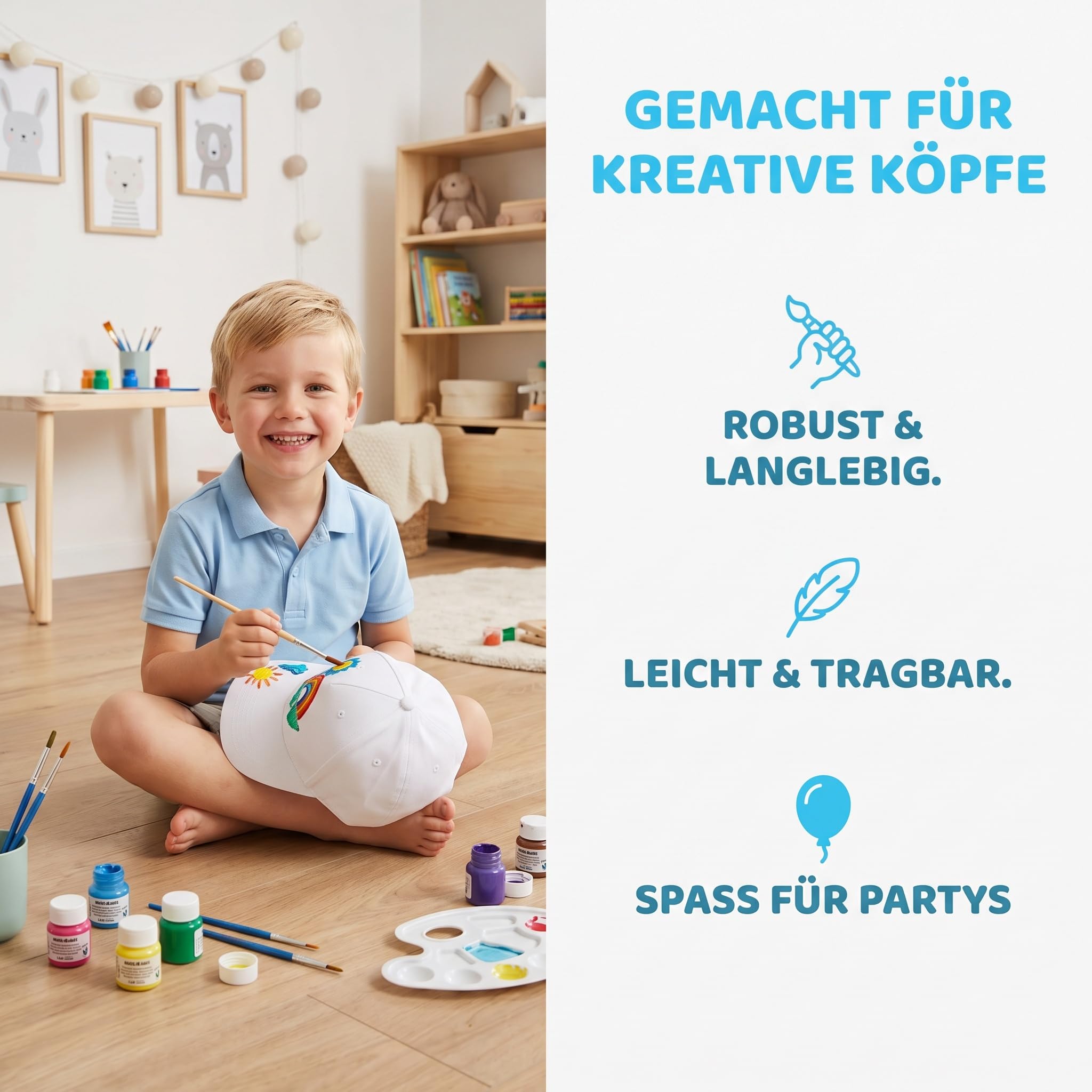Toyvian 20 Stück Trucker Bastelzubehör Kappe Dekorativ Herstellung Kind Casquette Malerei Karneval Eltern-Kind Kinder Unvollendet Für Bemalte Hüte Outdoor Polyester Weiß Jugendhut Ostern