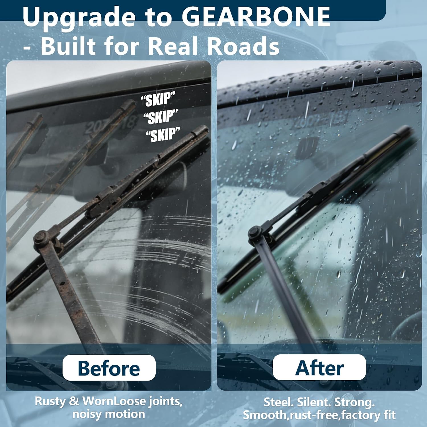 Front Windshield Wiper Motor and Linkage Assembly Compatible with Jeep Wrangler 2007-2018,Wrangler JK 2018 Replaces # 55077859AB 55077859AC 55077859AD 68002388AB