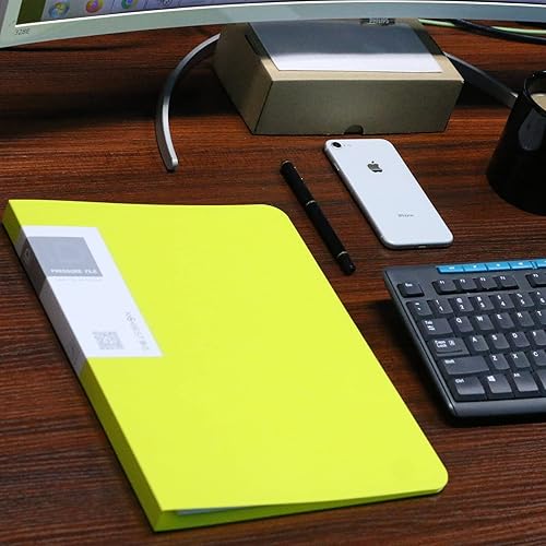 Miniatura 8 de Carpeta sin perforaciones con abrazadera para tamaño A4, carpeta de archivos de clip fuerte, cubierta de informe de 8.5 x 11 pulgadas, portapapeles