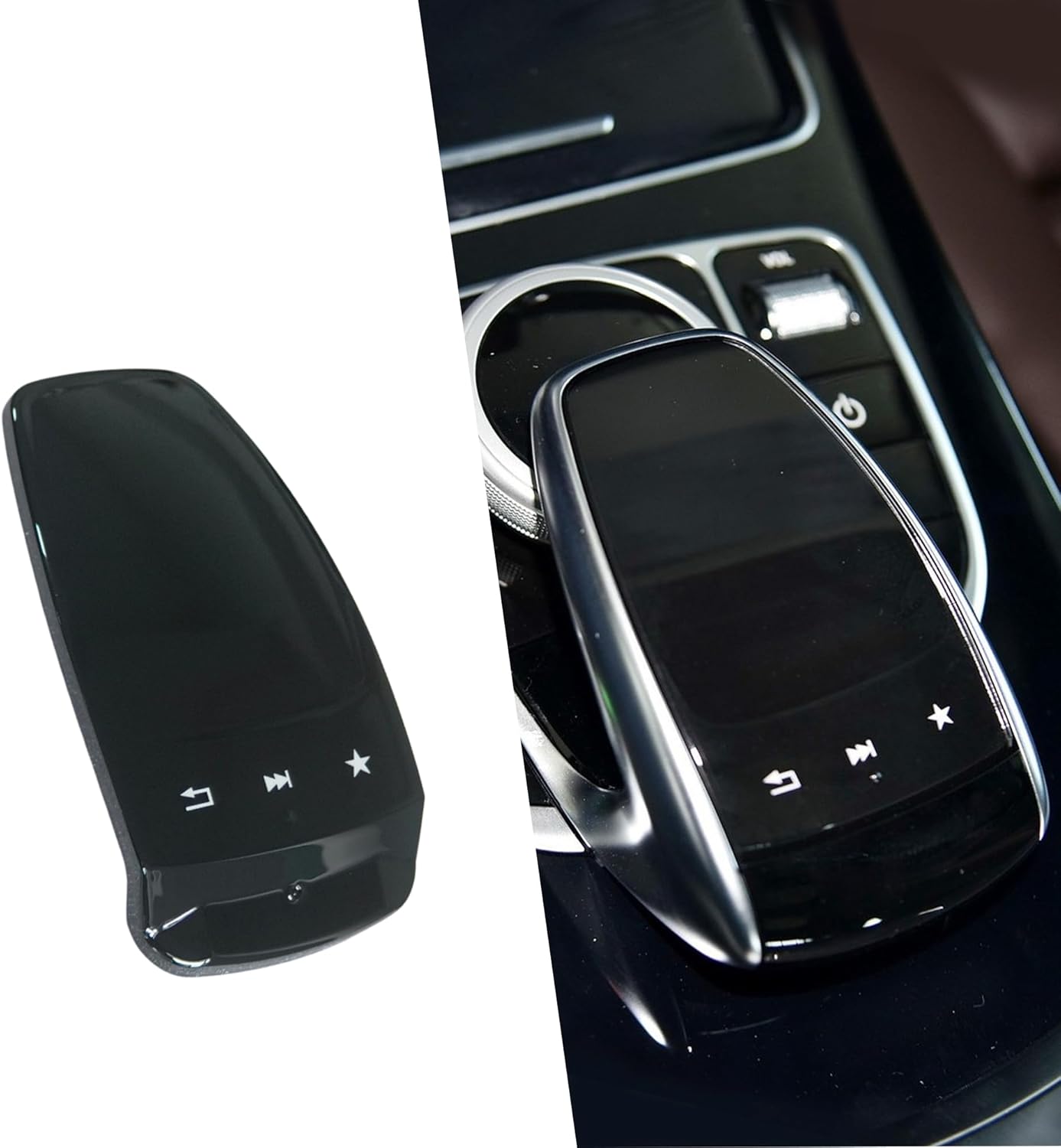 Center Console Multimedia Mouse Touch Pad Cover for Mercedes Benz C GLC GLS GLE Class W205 W213 W166 C200 E300L GLC300 Handwriting TouchPad Screen Controller Switch Panel (Model A)