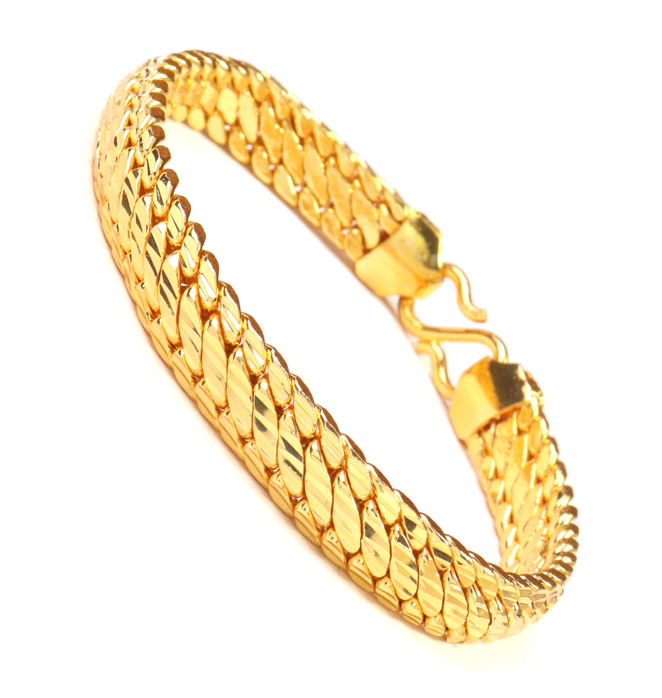 CUTE GOLD Bracelets for Men and Boys Chain Bracelet for Men Birthday Gift for Men and Boys Gift for Husband (8-Inch)(BRC-B005) (B0DJ2S6JZT) Amazon Price History, Amazon Price Tracker