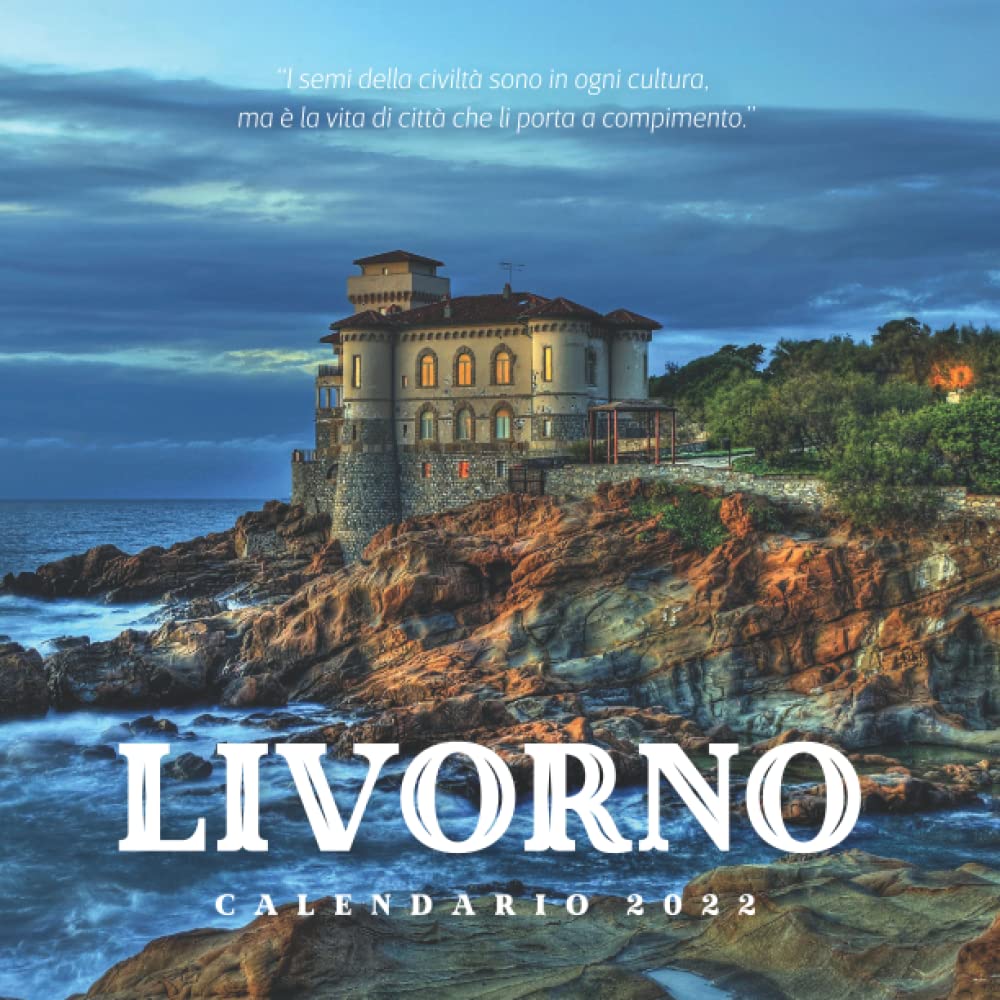 Calendrier 2022 Livorno 8.5x8.5 pour décorer le bureau et planifier le quotidien