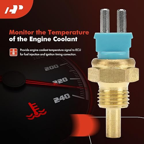 Miniatura 2 de A-Premium Sensor de temperatura del refrigerante del motor compatible con Mercedes-Benz C220, S350, S420, S500, S600, SL500, SL600, 300E, 300SE,